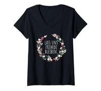 Mujer Vamos a Permanecer extraños Sarcasmo Refranes Divertidos Camiseta Cuello V