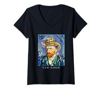 Mujer Van Gogh Art Graphic Tees - Novelty T-Shirts & Cool Designs Camiseta Cuello V