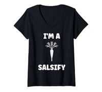 Mujer Vegetable Salsify Funny Food Simple I'm a Salsify Camiseta Cuello V