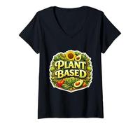 Mujer Vegetariano Vegetariano Vegetariano Alimentación Saludable Veganismo Camiseta Cuello V