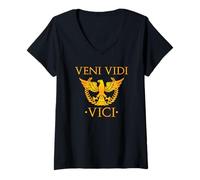 Mujer Veni Vidi Vici - Camiseta Julius Caesar SPQR Camiseta Cuello V