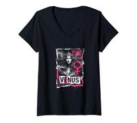 Mujer Venus Grunge un símbolo de Diosa para el Poder Femenino Camiseta Cuello V