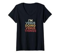 Mujer Venus Name Venus Personalized Name First Given Camiseta Cuello V