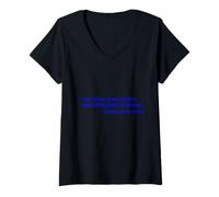 Mujer Veo a María en todas partes Veo dificultades en ninguna parte Camiseta Cuello V