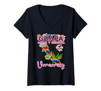 Mujer Veracruz México Souvenir Mexicana Guapa Bonita Chingona Camiseta Cuello V