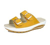 Mujer Verano Plataformas Sandalias, Morbuy Talla Grande Moda Casual Cómodas Sandalias Cuña Planas Punta Abierta Tacón 3 CM Antideslizant Zapatillas Chanclas (38,Amarillo)