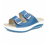 Mujer Verano Plataformas Sandalias, Morbuy Talla Grande Moda Casual Cómodas Sandalias Cuña Planas Punta Abierta Tacón 3 CM Antideslizant Zapatillas Chanclas (39,Azul)