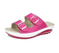 Mujer Verano Plataformas Sandalias, Morbuy Talla Grande Moda Casual Cómodas Sandalias Cuña Planas Punta Abierta Tacón 3 CM Antideslizant Zapatillas Chanclas (39,Rosa roja)