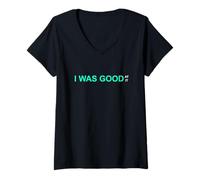 Mujer Verde Azulado Claro Aqua I Was Good At It Light Teal Aqua Camiseta Cuello V