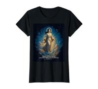 Mujer Vestida con el Sol Apocalipsis 12 Bíblico Camiseta gráfica económica, Mujer, Negro, L