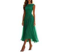 Mujer Vestido Largo sin Mangas, Vestidos de Noche Elegantes para Mujer, Vestido Maxi con Abertura, Sexy y Elegante, Vestido de cóctel, Vestido de Fiesta, Escote en V, para Boda, Dama de Honor