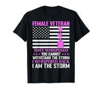 Mujer Veterana Soy La Tormenta Mujeres Veterano Madre Abuela Camiseta