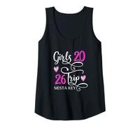Mujer Viaje de Chicas 2026 Siesta Key Vacaciones en la Playa Coincidencia grupal Camiseta sin Mangas