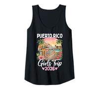 Mujer Viaje de Chicas a Puerto Rico 2026 San Juan Ciudad Vieja Camiseta sin Mangas