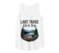 Mujer Viaje de Chicas en Lake Tahoe Fin de Semana en el Lago de Camiseta sin Mangas