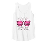 Mujer Viaje de Chicas Kona Hawaii Despedida de Soltera Viaje de Mujeres Big Island Camiseta sin Mangas