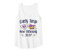 Mujer Viaje de Chicas Nueva Orleans 2027 Mardi Gras NOLA Girls Travel Camiseta sin Mangas