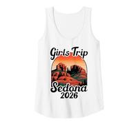 Mujer Viaje de Chicas Sedona 2026 Arizona Red Rock Vacaciones Camiseta sin Mangas