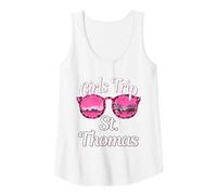 Mujer Viaje de Chicas St. Thomas USVI Viaje de Despedida de Soltera Camiseta sin Mangas