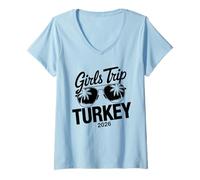 Mujer Viaje DE NIÑAS TURQUÍA 2026 Camiseta Cuello V