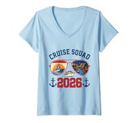 Mujer Viaje de Vacaciones de Cruise Squad a Texas 2026 Camiseta Cuello V