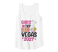 Mujer Viaje para Mujeres y niñas Vegas 2027 Despedida de Soltera Vacaciones Camiseta sin Mangas