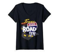 Mujer Viaje por Carretera a Texas 2026 Camiseta Cuello V