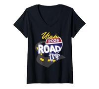 Mujer Viaje por Carretera a Utah 2026 Camiseta Cuello V