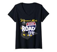 Mujer Viaje por Carretera al National Mall 2026 Camiseta Cuello V