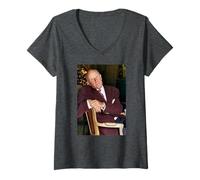 Mujer Victor Meldrew Un Pie En La Tumba Richard Wilson Camiseta Cuello V