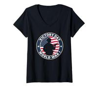 Mujer Victory Day For World Veterans Day WWI Victory Day Holiday Camiseta Cuello V