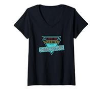 Mujer Vida angustiada Más Dulce Shakespeare Lema Meme Camiseta Cuello V