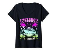 Mujer VIDA CRUCERO ELEGIR ELLA - MODO OCEAN VIBES ON Camiseta Cuello V