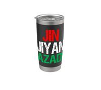 Mujer Vida Libertad Irán Jin Jiyan Azadi kurda Irani Vaso térmico de acero inoxidable de doble pared