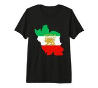 Mujer Vida Libertad Irán Zan Zendegi Azadi IRÁN Sol y León Camiseta Premium