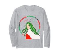 Mujer Vida Libertad Irán Zan Zendegi Azadi Manga Larga