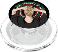 Mujer Vida Libertad Irán Zan Zendegi Azadi PopSockets PopGrip para MagSafe
