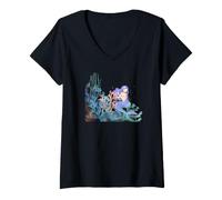 Mujer Vida oceánica. Sirena, Vida Marina Camiseta Cuello V