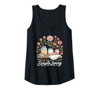 Mujer Vida Sencilla Simple Living Estilo Cottagecore Camiseta sin Mangas