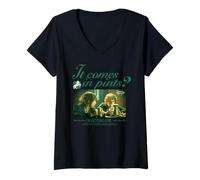 Mujer Viene en pintas Estoy recibiendo un Hobbit Pub Humor Camiseta Cuello V
