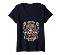 Mujer Vienés Original año de Nacimiento 2017 Vienés Camiseta Cuello V