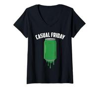 Mujer Viernes Informal para Viernes en el Trabajo Camiseta Cuello V