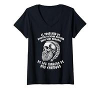 Mujer Vikingo Mitología Nórdica Dioses Nórdicos Runas De Odín Camiseta Cuello V