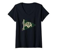 Mujer Vine a gritarle al Espectador de béisbol árbitro Camiseta Cuello V