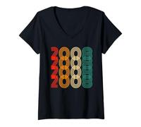 Mujer Vintage 2008 Birthday Year 2008 Classic Men Women Vintage Camiseta Cuello V