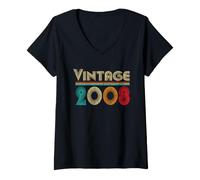 Mujer Vintage 2008 Retro 18 Years Old Boys and Girls 18th Birthday Camiseta Cuello V