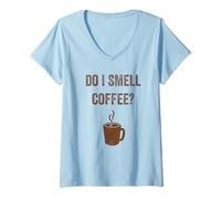 Mujer Vintage Coffee Lover Motif For Women and Men with Coffee Pot Camiseta Cuello V