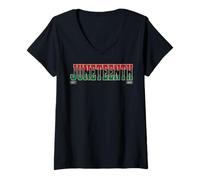 Mujer Vintage Juneteenth 1865 Freedom Day Celebration Camiseta Cuello V