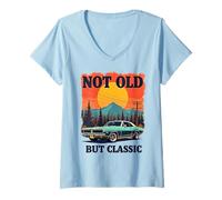 Mujer Vintage Old Classic Muscle Car Lover Gift Hombres Mujeres Niños Camiseta Cuello V