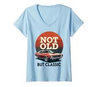 Mujer Vintage Old Classic Muscle Car Lover Gift Hombres Mujeres Niños Camiseta Cuello V